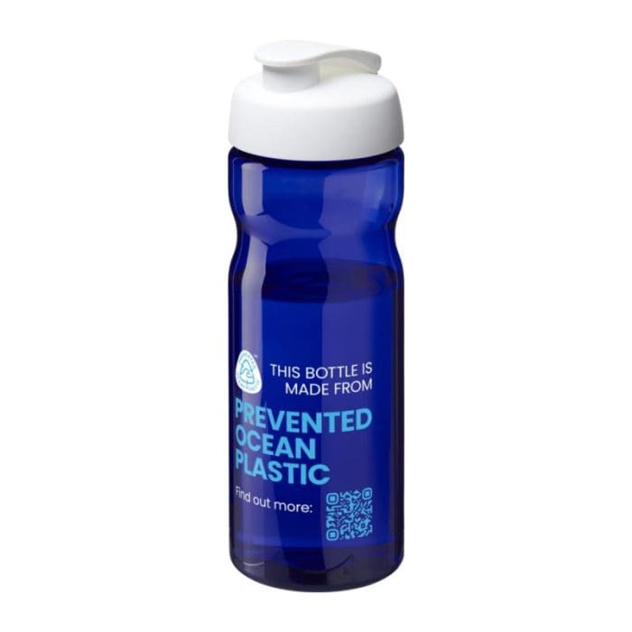 H2O Active Eco Base Flip Lid Bottle 650ml BL WH