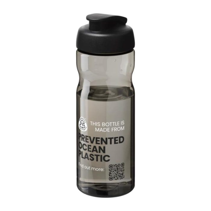 H2O Active Eco Base Flip Lid Bottle 650ml GRY BK