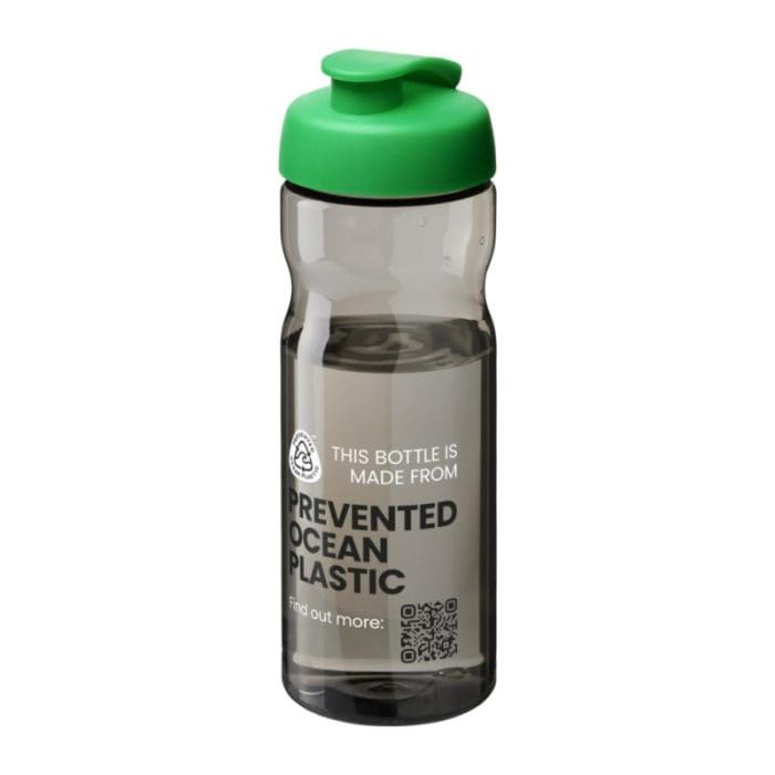 H2O Active Eco Base Flip Lid Bottle 650ml GRY GN