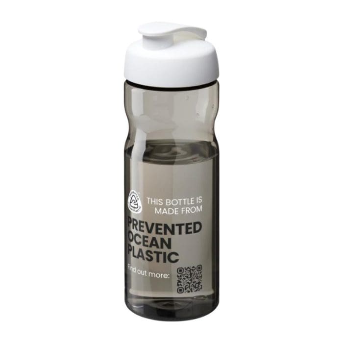 H2O Active Eco Base Flip Lid Bottle 650ml GRY WH