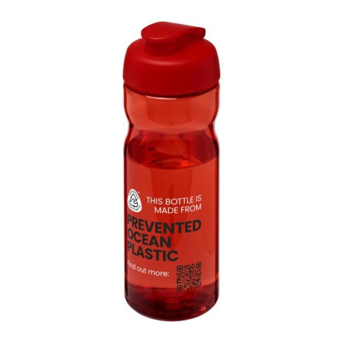 H2O Active Eco Base Flip Lid Bottle 650ml RD