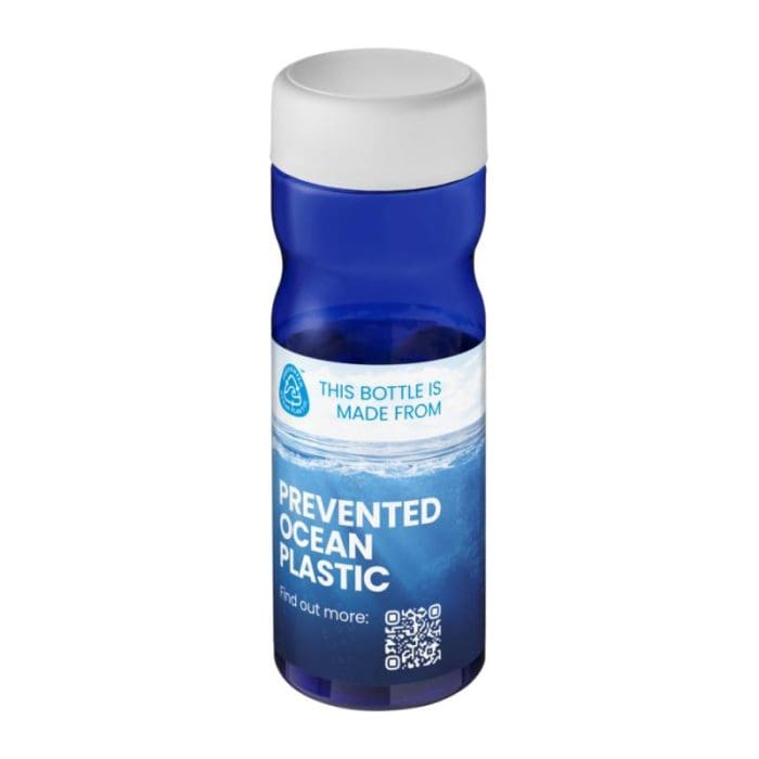 H2O Active Eco Base Screw Lid Bottle 650ml BL WH