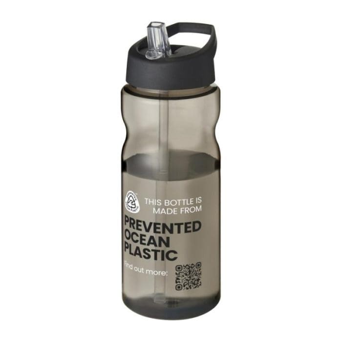 H2O Active Eco Base Spout Lid Bottle 650ml GRY BK