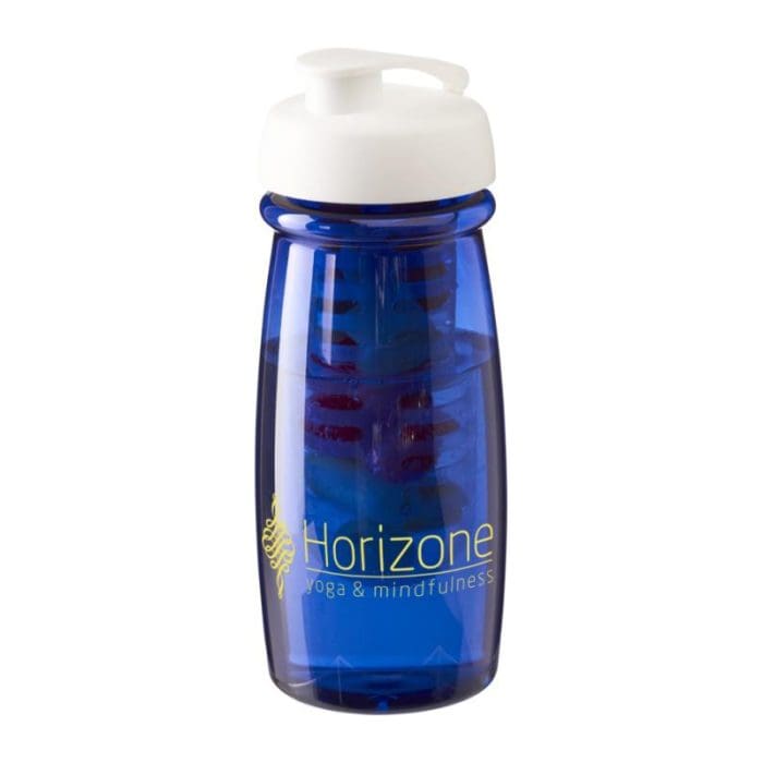 H2O Active Pulse Flip Lid Infuser Bottle 600ml BL