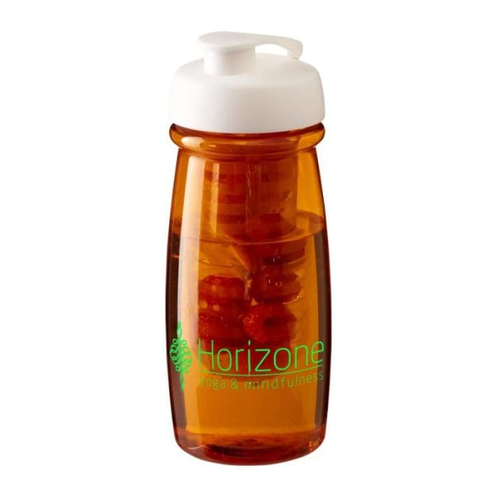 H2O Active Pulse Flip Lid Infuser Bottle 600ml OR