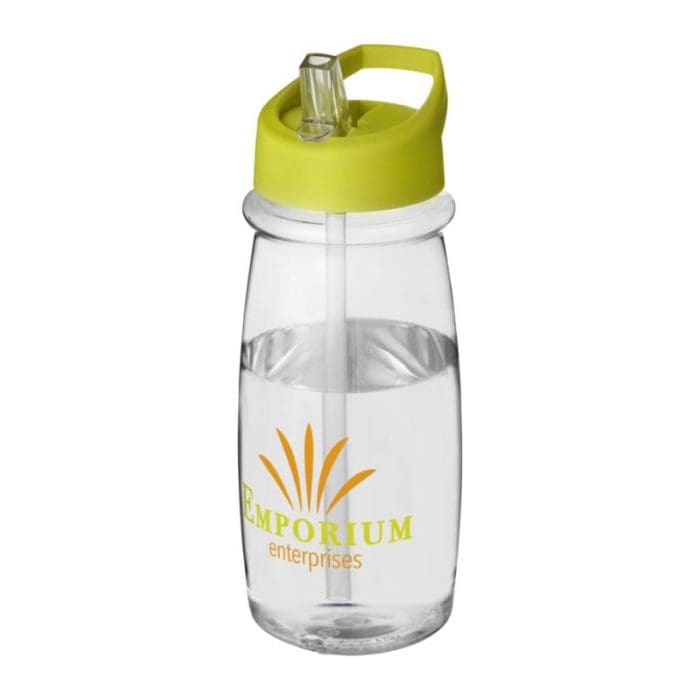 H2O Active Pulse Spout Lid Bottle 600ml CLR LGN