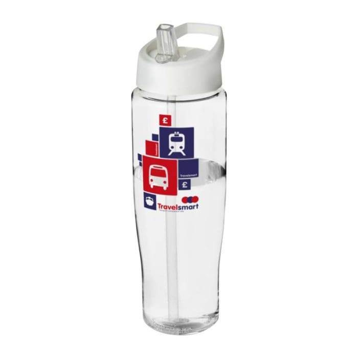 H2O Active Tempo Spout Lid Bottle 700ml CLR WH