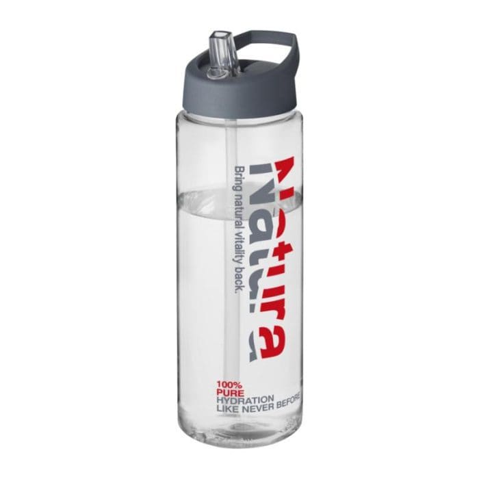 H2O Active Vibe Spout Lid Bottle 850ml CLR GRY