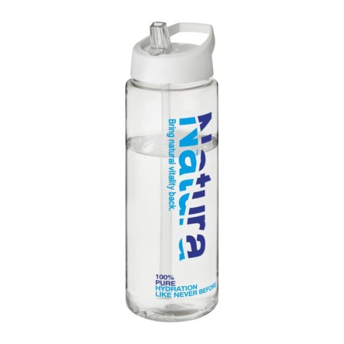 H2O Active Vibe Spout Lid Bottle 850ml CLR WH