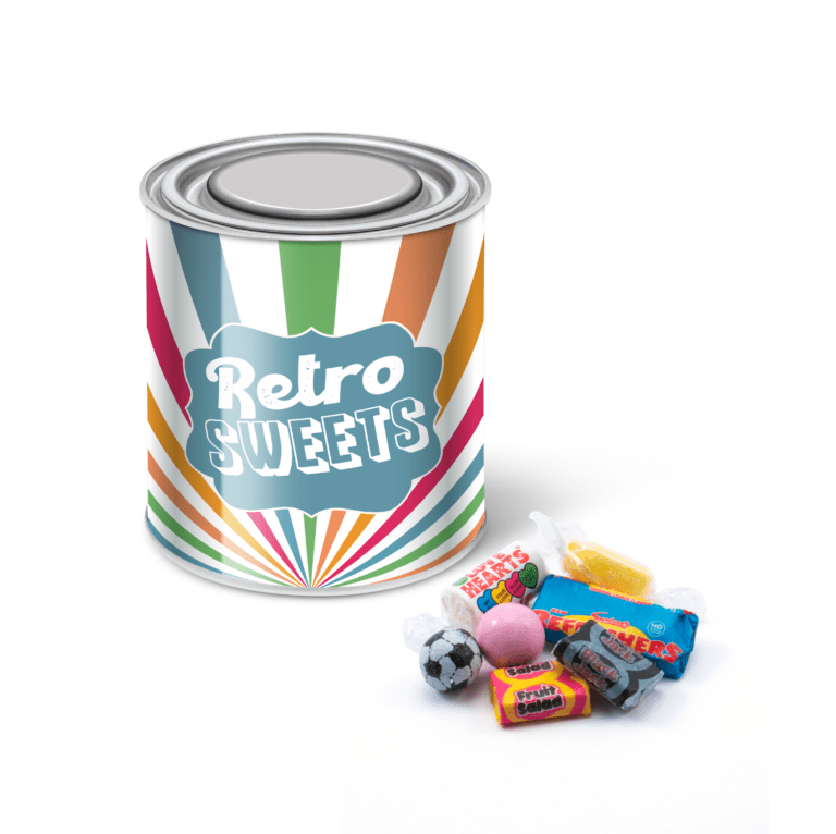 Large Paint Tin Retro Sweets