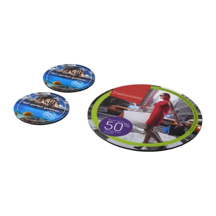 Q Mat Mouse Mat Coaster Set Combo 5 2