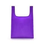 Promotional foldaway shopper bag in various colours with printed logo