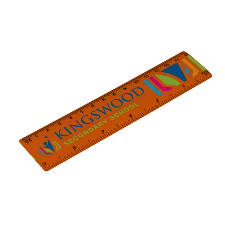 Recycled 15cm Ruler Orange