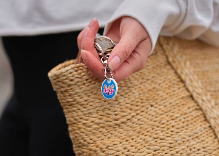 Recycled Trolley Coin Keyring 3