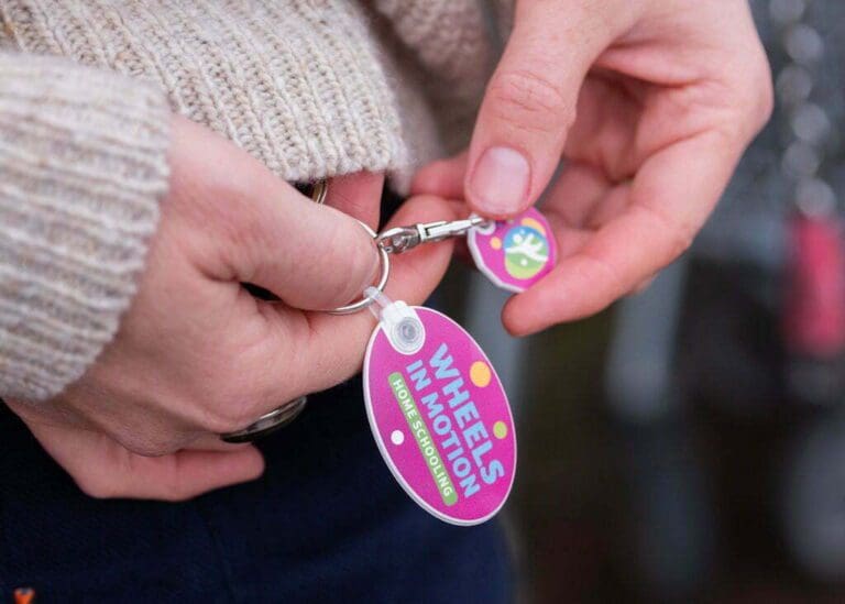 Recycled Trolley Mate Oval Keyring 2