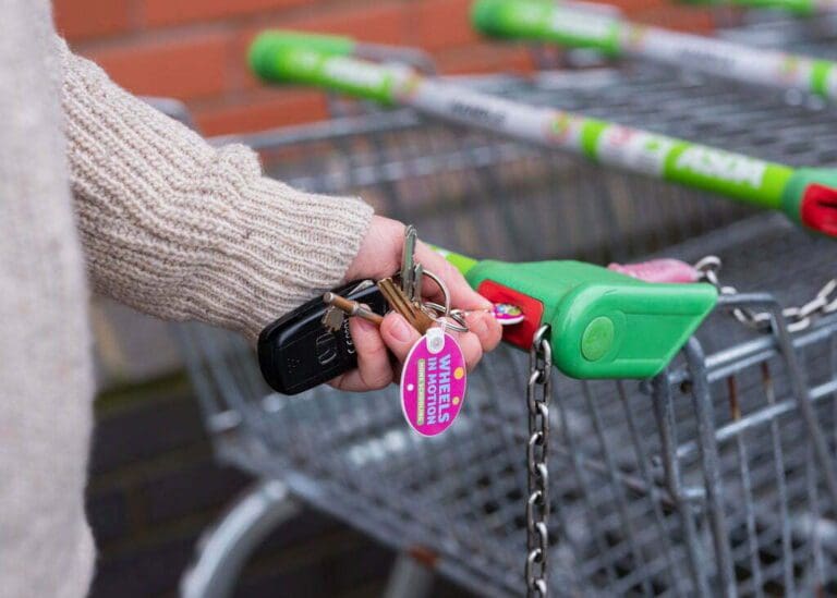 Recycled Trolley Mate Oval Keyring 4