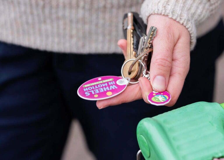 Recycled Trolley Mate Oval Keyring 7