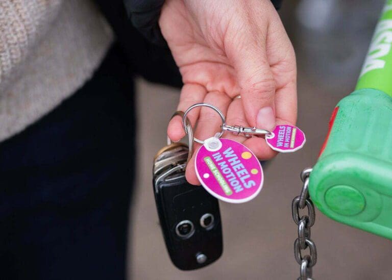 Recycled Trolley Mate Oval Keyring 8