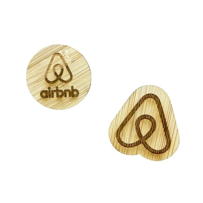 Bamboo Badges Engraved