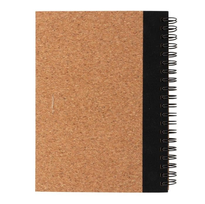 Cork Spiral Notebook with Pen 12