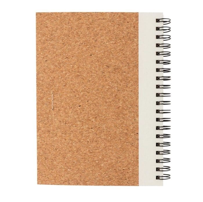 Cork Spiral Notebook with Pen 4