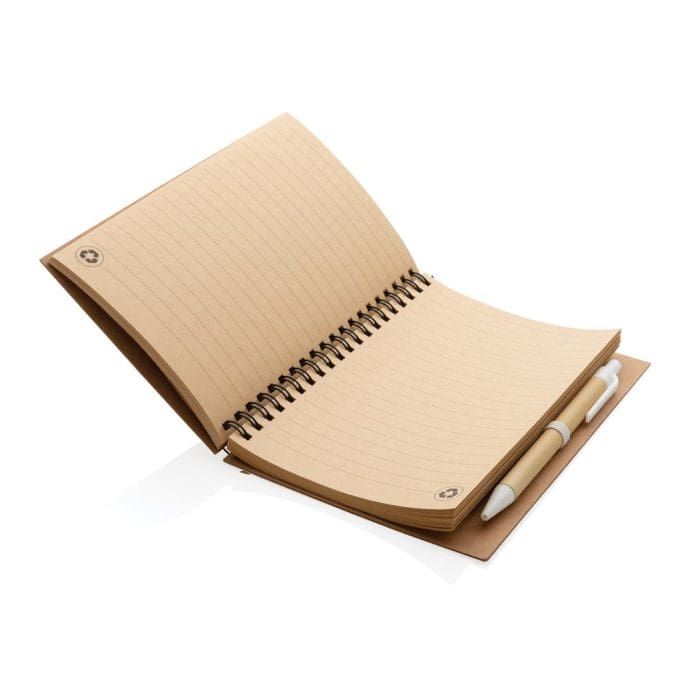 Cork Spiral Notebook with Pen 5