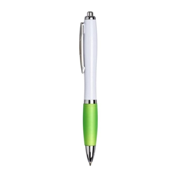 Curvy Pen with White Barrel 18