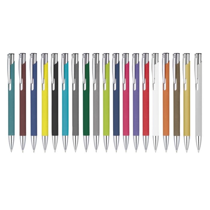 Soft Touch Metal Ballpen No Rings