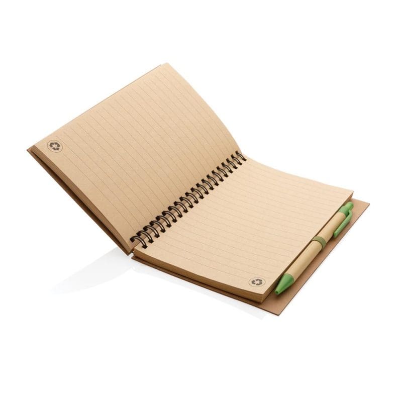 Tig Kraft Spiral Notebook with Pen 16