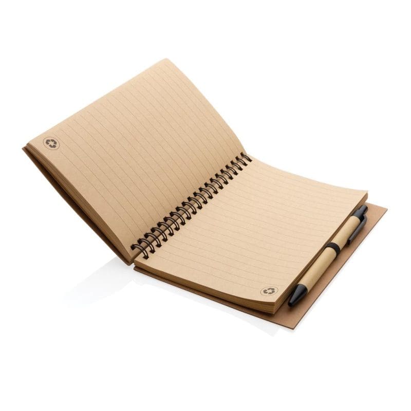 Tig Kraft Spiral Notebook with Pen 4