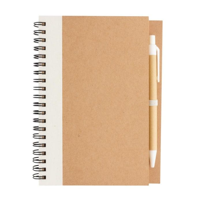 Tig Kraft Spiral Notebook with Pen 9