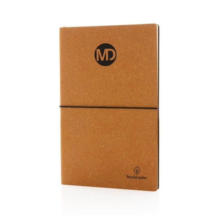 A5 Recycled Leather Notebook NAT