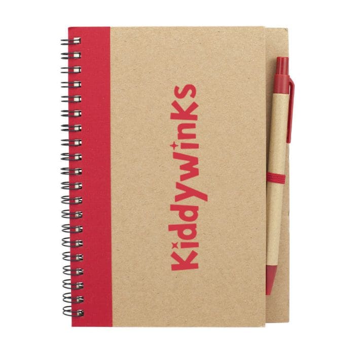 Eco Spiral Notebook with Pen RD