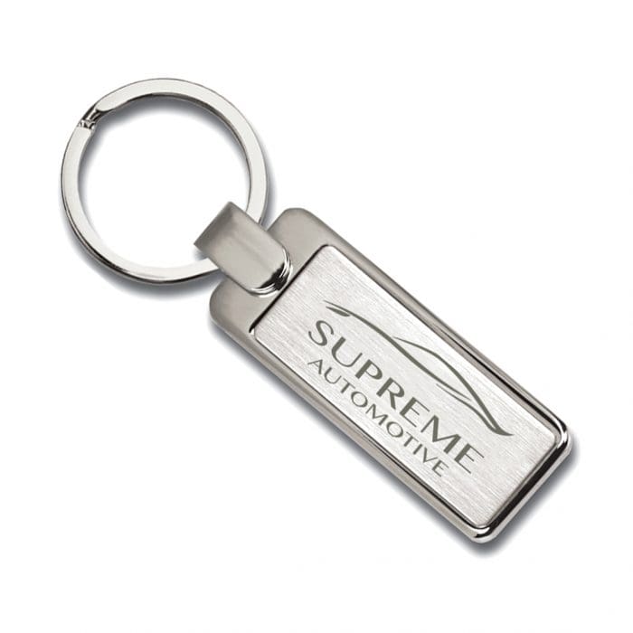 Elite Rectangular Keyring Engraved