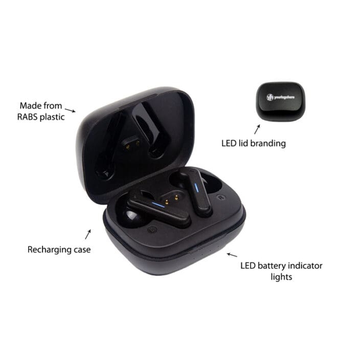 led bluetooth wireless earbuds 5