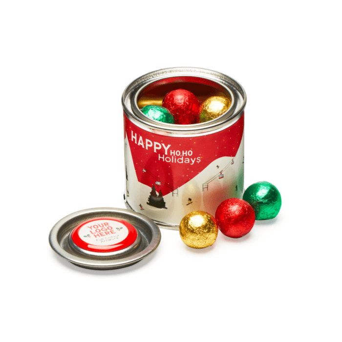 small paint tin solid chocolate balls