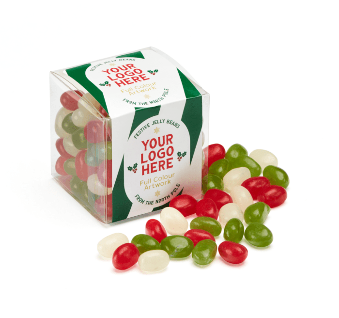 clear cube festive jelly beans